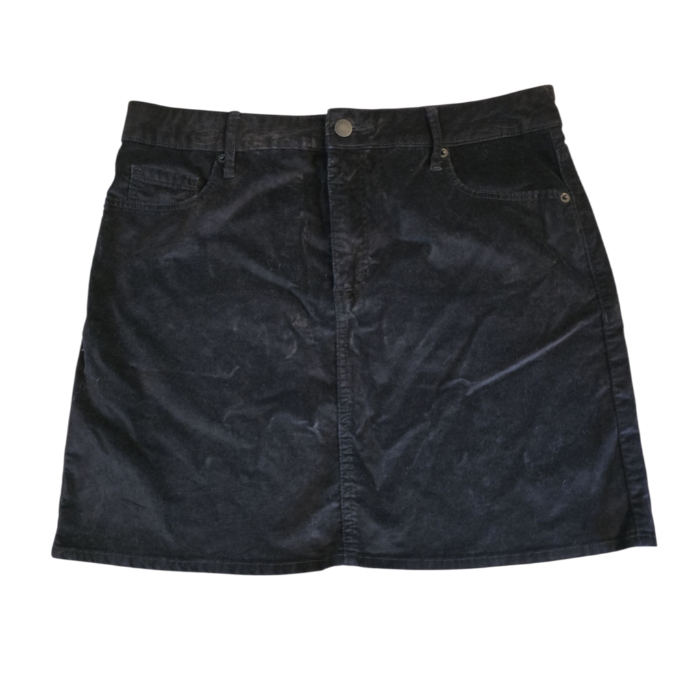 Old Navy Black Velvet Skirt